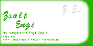 zsolt engi business card